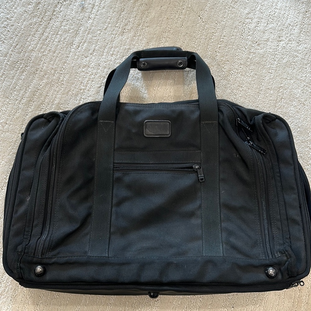Tumi  Black Nylon Duffle Bag